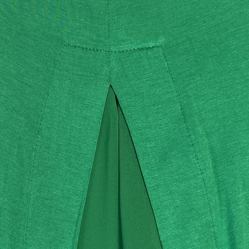Kim & Cami Tunic Top Women's 1X Semi Sheer Tunic Blouse Green - Picture 12 of 13